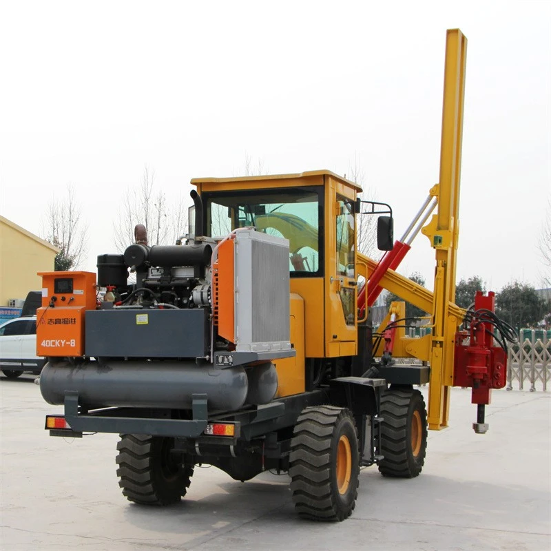 Wave Shaped Guardrail Piling Machine high quality